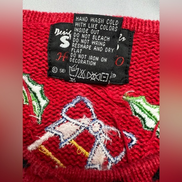 Designers Original Studio Christmas Holiday Sweater Cardigan - Picture 5 of 15